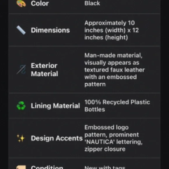 Nautica Set Adrift Jr Black and Gray Backpack - Picture 7 of 9